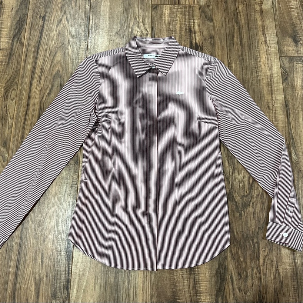 women's Lacoste button down dress shirt size 36 small